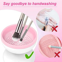 Efficiently Cleans And Dries Makeup Brushes