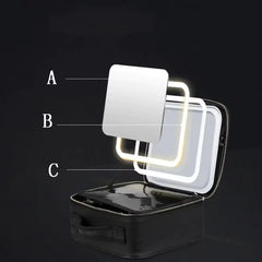 Portable Waterproof LED Makeup Organizer