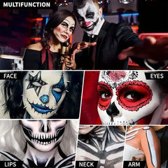 30G Water Monochromatic Face Body Painting Oil Palette Halloween Festive Washable face and body paint Makeup Costume Body Partie