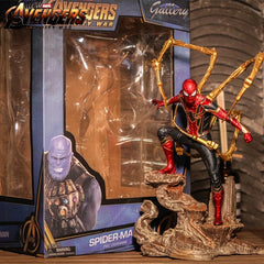 28cm Avengers Infinity War Iron Spiderman Action Figure PVC Figurine Statue Doll Collectible Model Decoration Toys Kids Gift