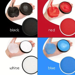 30G Water Monochromatic Face Body Painting Oil Palette Halloween Festive Washable face and body paint Makeup Costume Body Partie