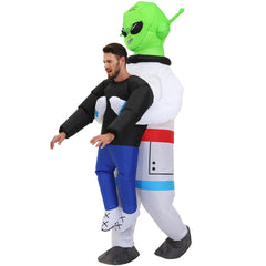 Adult Kids Astronaut ET Alien Inflatable Costume Funny Suit Boys Anime Fancy Dress Purim Halloween Party Cosplay Costumes