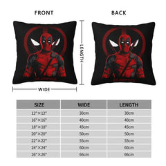 Luxury Deadpool Cushion Cover 45*45 cm Soft Throw Pillow Case Bedroom Decoration Bedding Sofa Pillowcase