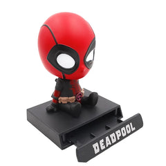 New Hot Toys Marvel The Avengers Deadpool Car Shaking Head Doll Auto Interior Kawaii Tabletop Ornament Bobble Head Child Gifts