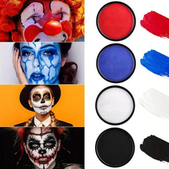 30G Water Monochromatic Face Body Painting Oil Palette Halloween Festive Washable face and body paint Makeup Costume Body Partie