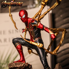 28cm Avengers Infinity War Iron Spiderman Action Figure PVC Figurine Statue Doll Collectible Model Decoration Toys Kids Gift