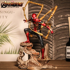 28cm Avengers Infinity War Iron Spiderman Action Figure PVC Figurine Statue Doll Collectible Model Decoration Toys Kids Gift