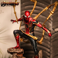 28cm Avengers Infinity War Iron Spiderman Action Figure PVC Figurine Statue Doll Collectible Model Decoration Toys Kids Gift