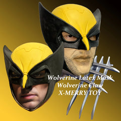 James Howlett Movie Cosplay Mask Wolverine Helmet With Paw Halloween Dress Costume Props for Adults High Quality Latex Masks