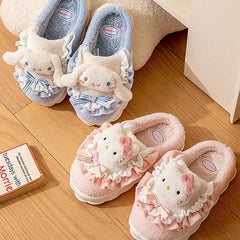 Sanrio Hello Kitty Home Fuzzy Slippers